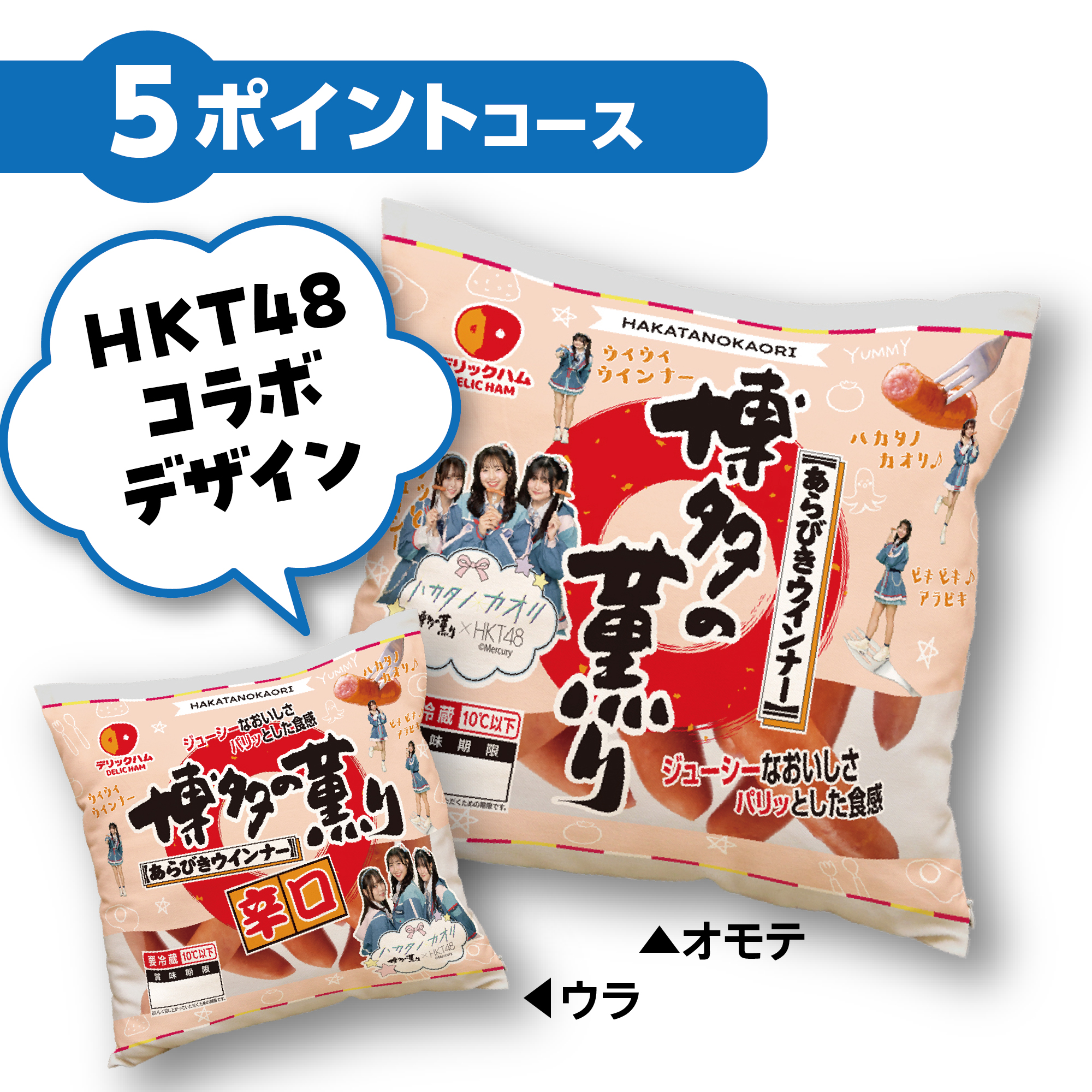 博多の薫り×HKT48 新パッケージデザインクッション